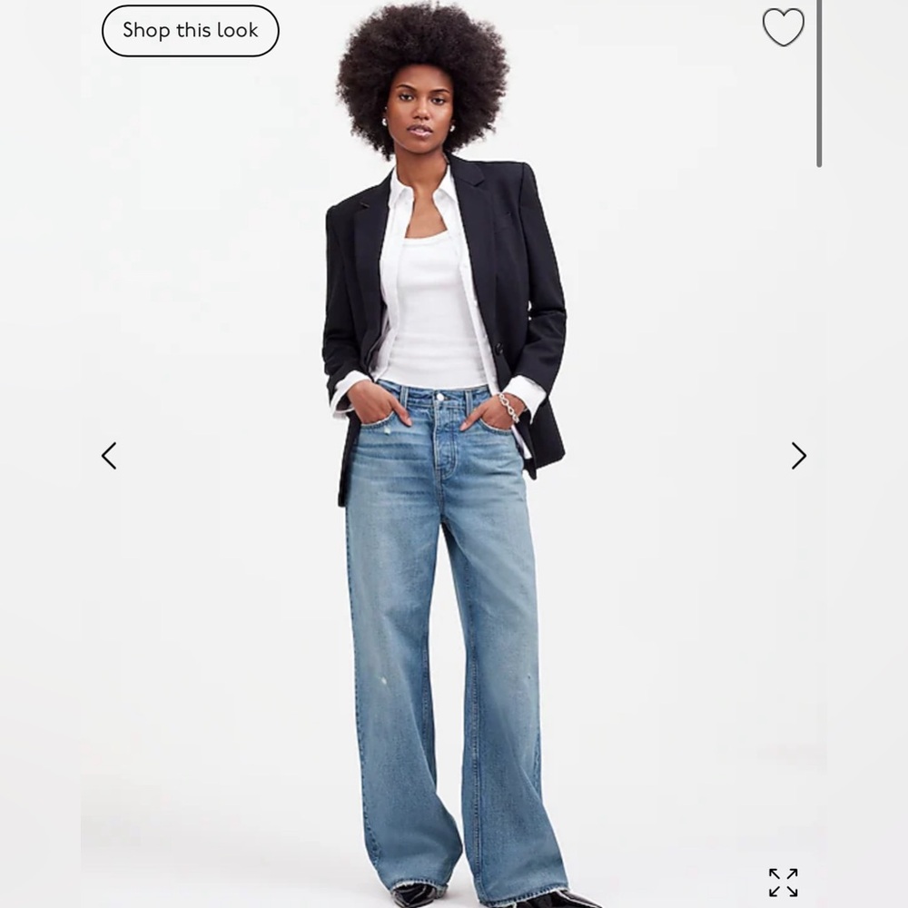 NWT Madewell Low-Slung Baggy Jeans